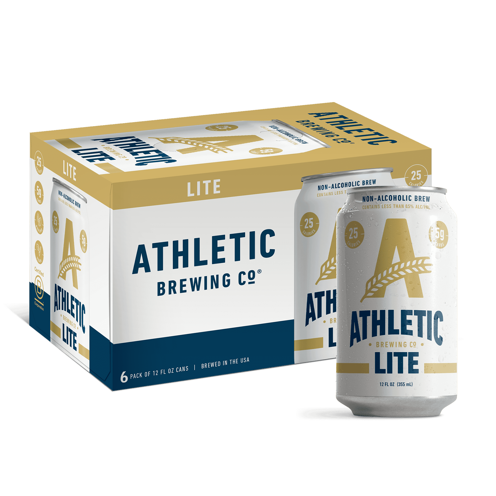ATHLETIC N/A LITE 6PK CAN