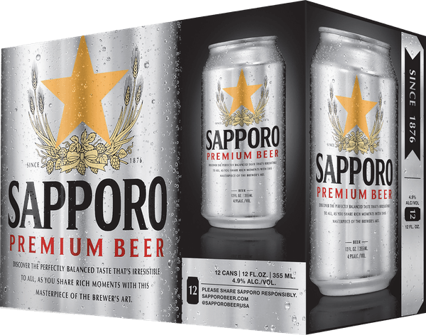 SAPPORO 12PK CAN