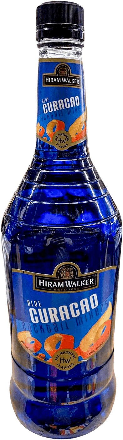 HIRAM WALKER BLUE CURACAO 1LITER