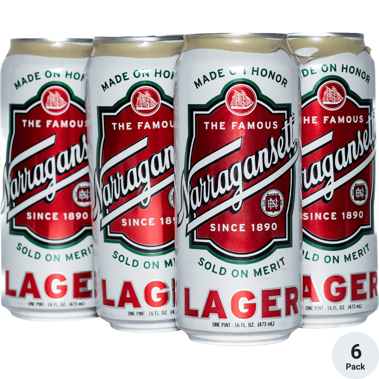 NARRAGANSETT LAGER 6PK CAN