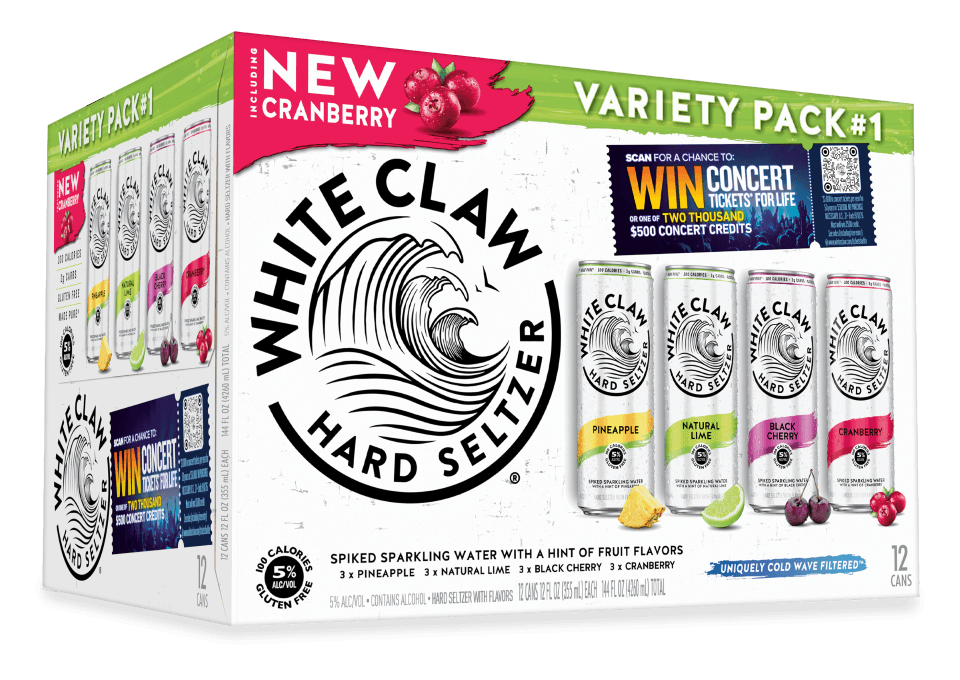 WHITE CLAW  VARIETY #1 12PK