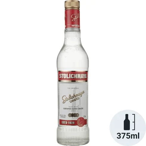 STOLICHNAYA VODKA 375ML