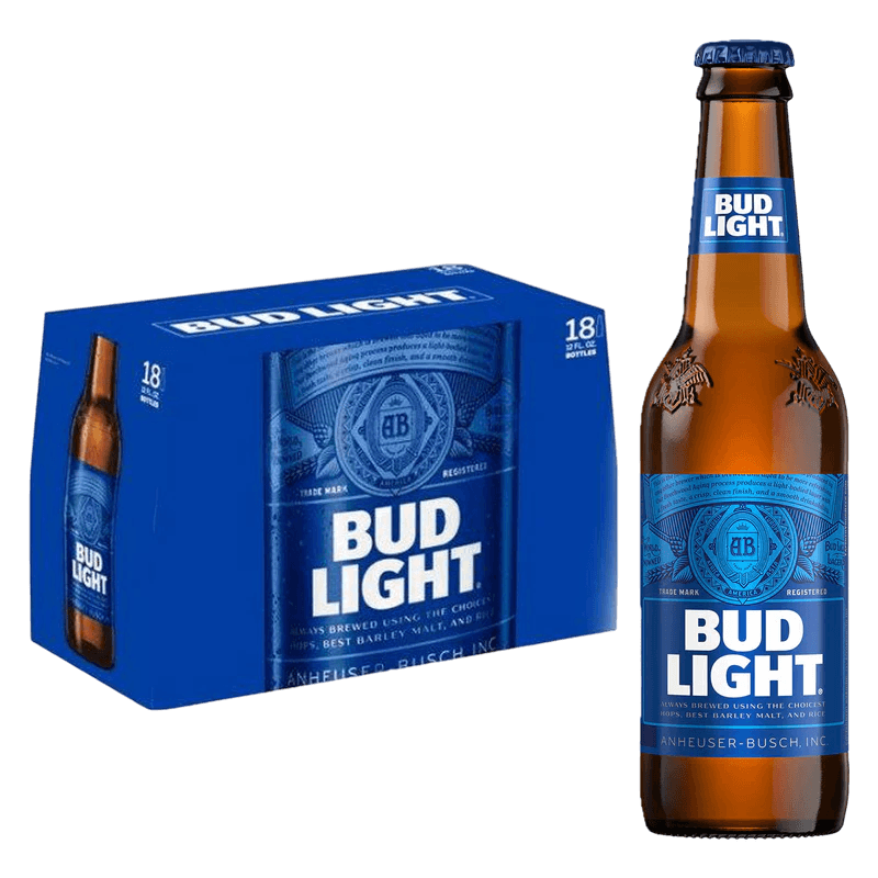 BUD LIGHT BOTTLES 18PK