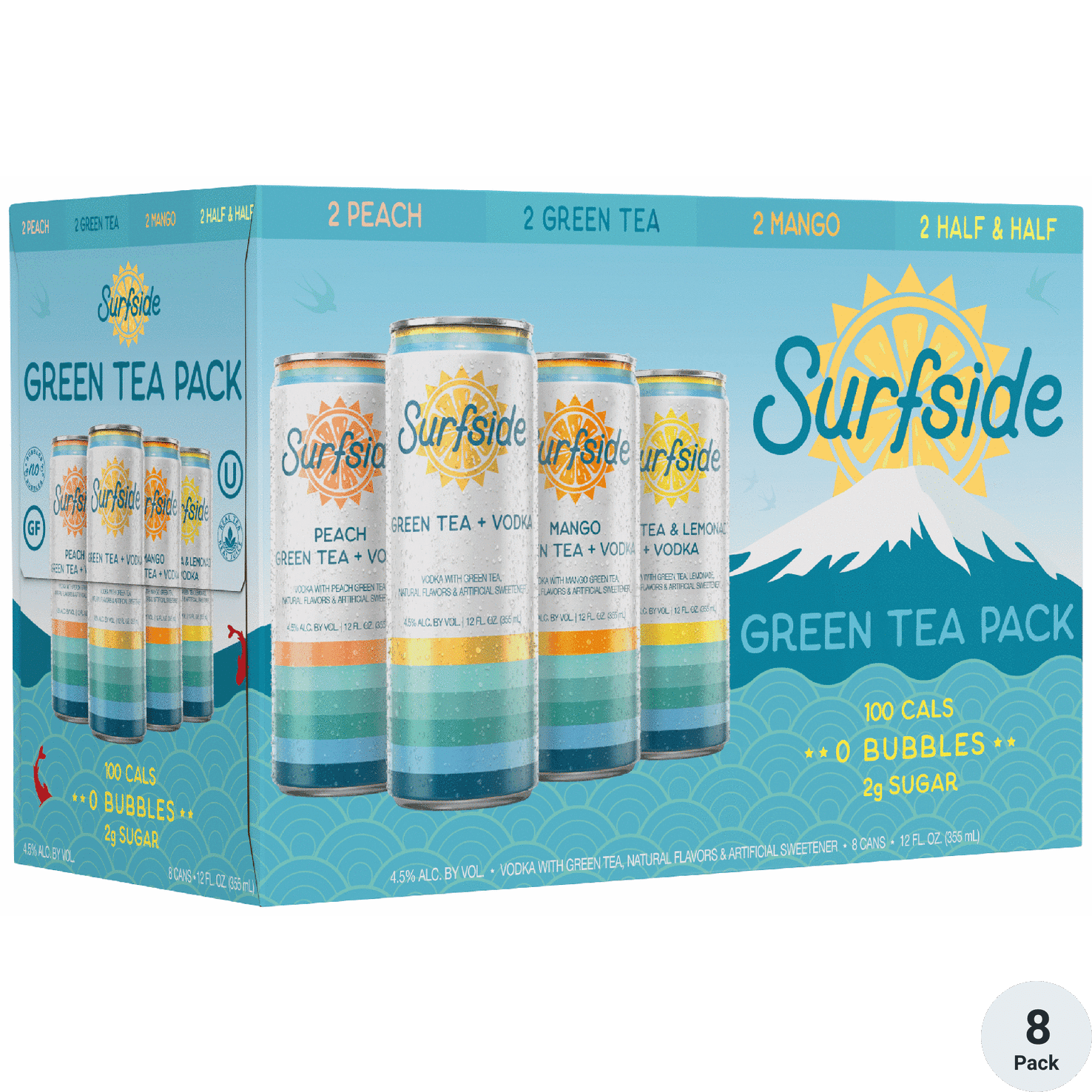 SURFSIDE GREEN TEA VARIETY 8PK